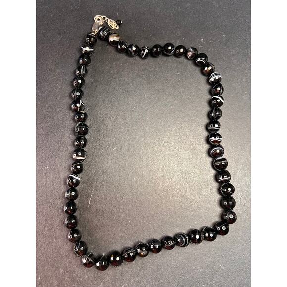 NEW Botswana agate necklace with sterling silver clasp - Picture 1 of 16